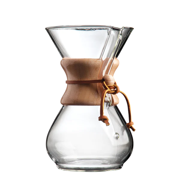 chemex 6-cup brewer on white background