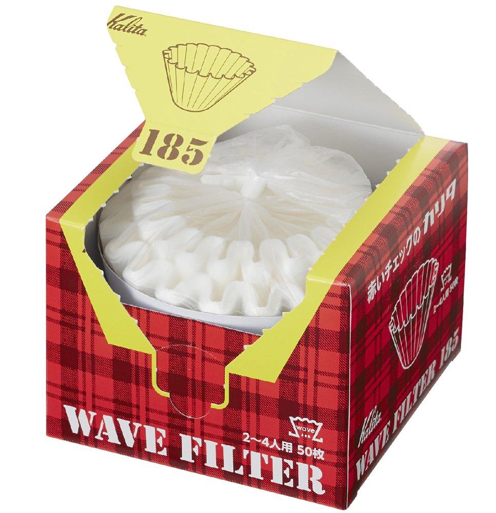 Box of Kalita Wave filters on white background